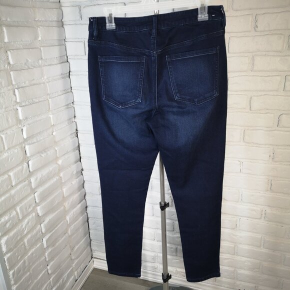 Parasuco Ladies Size 10 Dark Wash Zipper & Button Closure Blue Jeggings - Picture 2 of 12